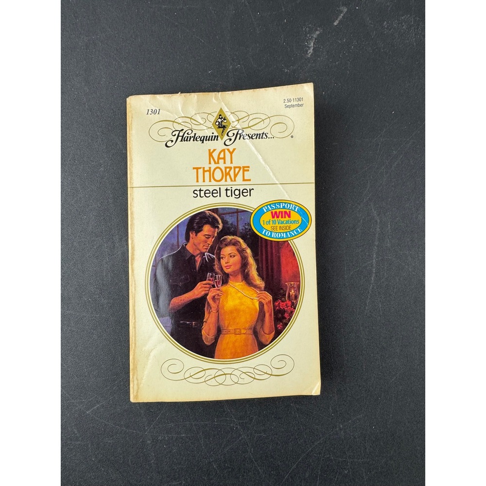 Steel Tiger Kay Thorpe Harlequin Presents 1301 Vintage Romance Paperback 1990